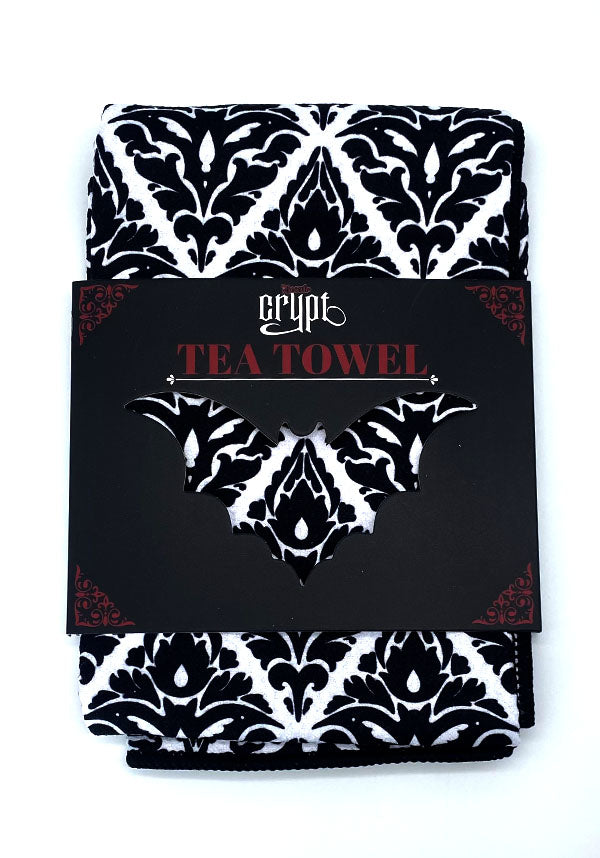 Bat Damask | TEA TOWEL