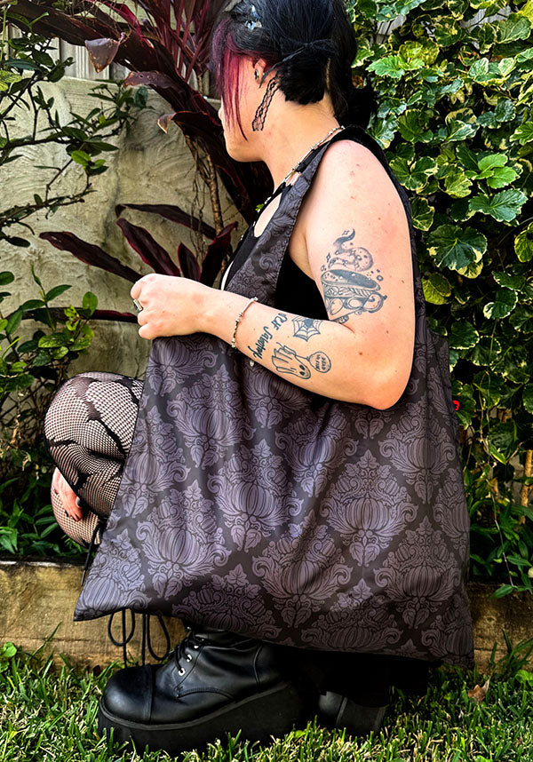 Haunted Harvest [Grey] | REUSABLE TOTE BAG