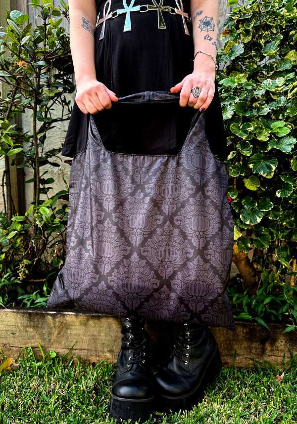 Haunted Harvest [Grey] | REUSABLE TOTE BAG