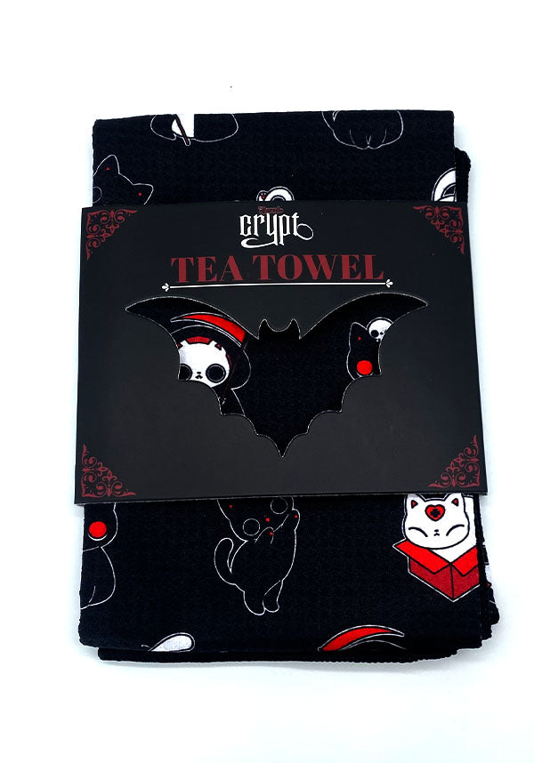 Meow Madness [Black] | TEA TOWEL