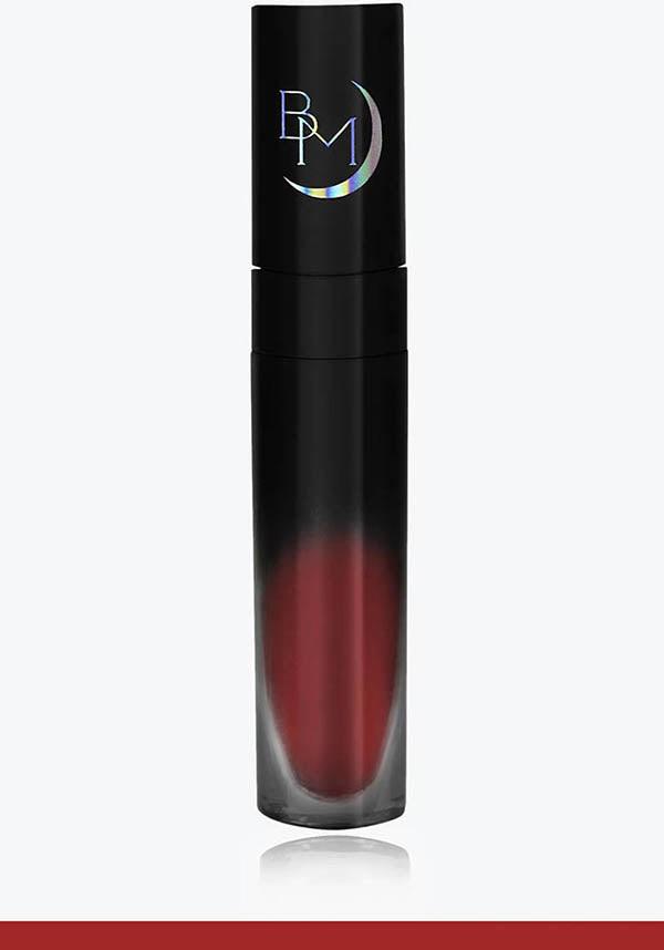 Mortis | LIQUID LIPSTICK* - Beserk - all, all ladies, BMCDE0110121-BES, bright red, clickfrenzy15-2023, colour:red, cosmetics, dec21, discountapp, eofy2023, eofy2023blackmooncosmetics25, exclusive, labelexclusive, labelvegan, ladies, lips, lipstick, liquid lipstick, make up, makeup, matte, pin up, pinup, R091221, red, sale, vegan