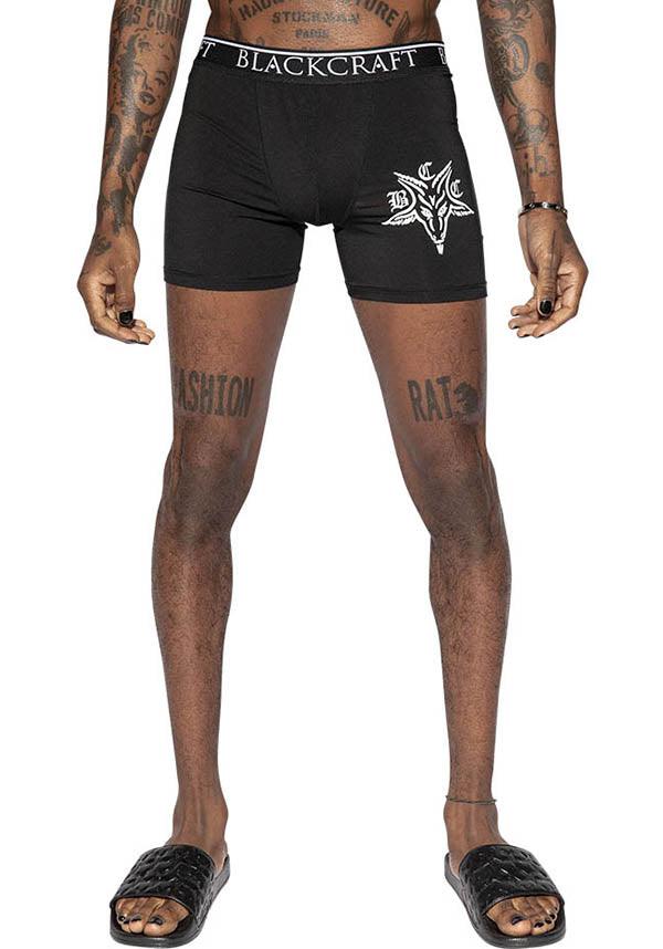BCC Goat | BOXER BRIEFS - Beserk - all, apr22, BC350, black, blackcraft, boxers, clickfrenzy15-2023, clothing, discountapp, exclusive, fp, goth, gothic, labelexclusive, mens, mens clothing, mens gift, mens gifts, mens underwear and socks, mens valentines gifts, plus size, R030422, underwear