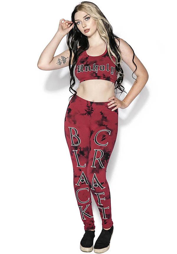 Blood Moon | LEGGINGS* - Beserk - all, all clothing, all ladies, all ladies clothing, clickfrenzy15-2023, clothing, discountapp, edgy, exclusive, feb23clearance-blackcraft30, goth, gothic, jan21, labelexclusive, ladies, ladies clothing, ladies pants, ladies pants + shorts, ladies pants and shorts, legging, leggings, mysterypack2023, pants, red, sale, tie dye, tie dyed, winter, winter clothing, winter wear, womens pants