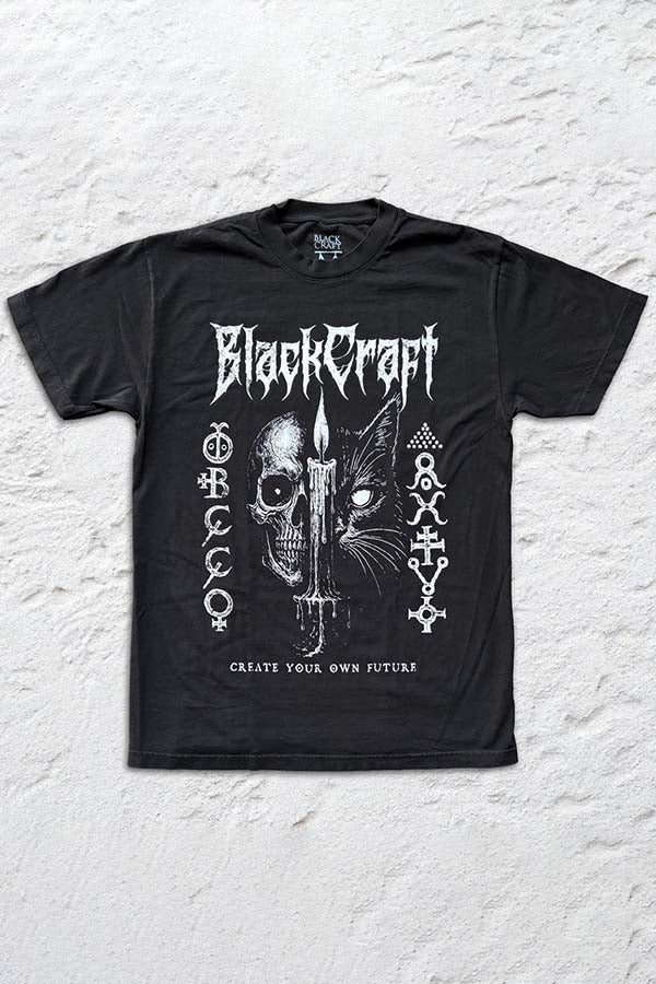 Blackcraft | Cat Skull Future T-SHIRT [PREORDER]