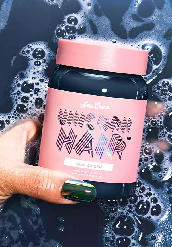 Blue Smoke | UNICORN HAIR COLOUR - Beserk - all, blue, clickfrenzy15-2023, cosmetics, discountapp, dye, fp, hair blue, hair colour, hair dye, labelvegan, lime crime, lime crime hair, mermaid, vegan