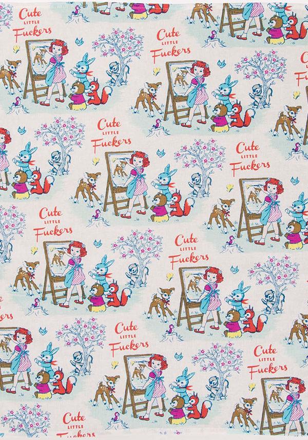 Cute Little F@#Kers | DISH TOWEL - Beserk - all, blueq, clickfrenzy15-2023, cooking, cpgstinc, discountapp, dish towel, fp, gifts, home, homewares, kawaii, kitchen, may19, optoco, retro, retro homewares