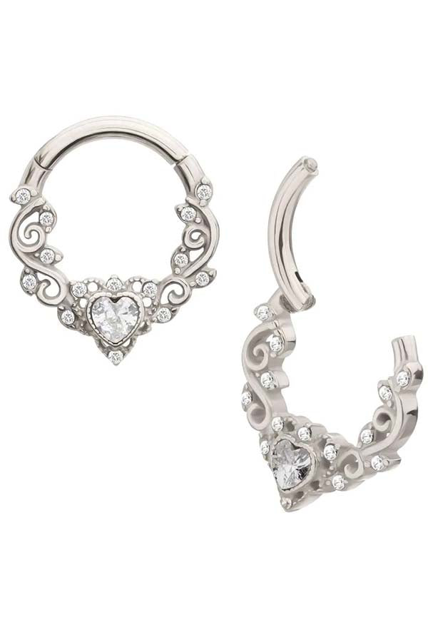 Heart Multi Gem | SEPTUM RING