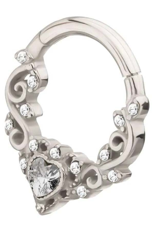 Heart Multi Gem | SEPTUM RING