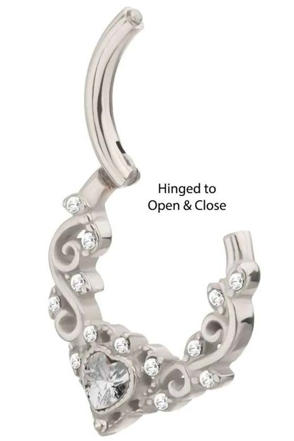 Heart Multi Gem | SEPTUM RING