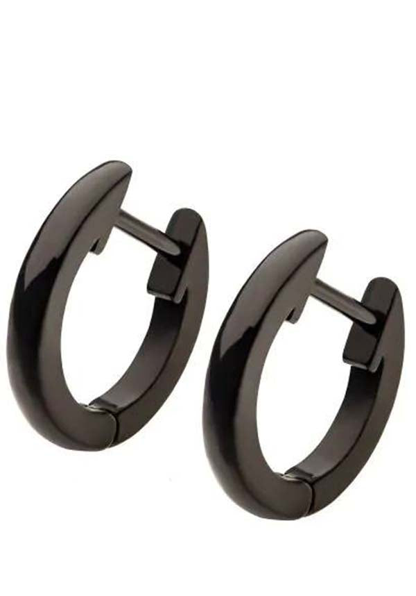 Levi [Black] | HUGGIE EARRINGS