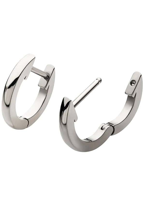 Levi [Silver] | HUGGIE EARRINGS