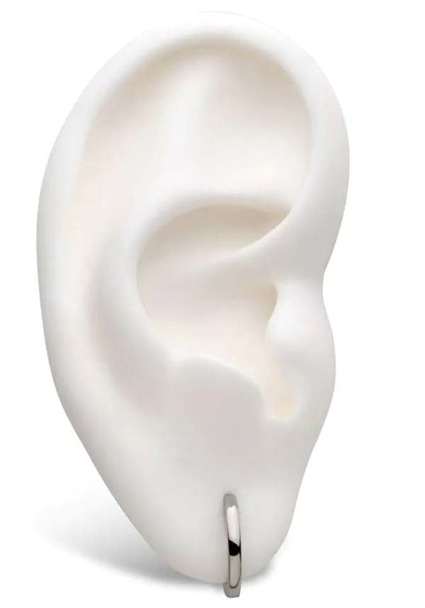 Levi [Silver] | HUGGIE EARRINGS