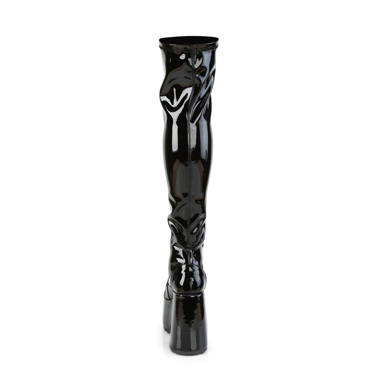 DEMONIA CAMEL-300 [Black Patent] | BOOTS [PREORDER] - BOOTS - Detail 6
