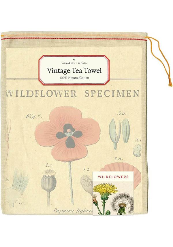 Wildflowers | TEA TOWEL` - Beserk - all, bobangles, clickfrenzy15-2023, cpgstinc, discountapp, floral, flower, fp, gift, gift idea, gifts, home, homeware, homewares, kitchen, oct20, R011020, tea towel, vintage