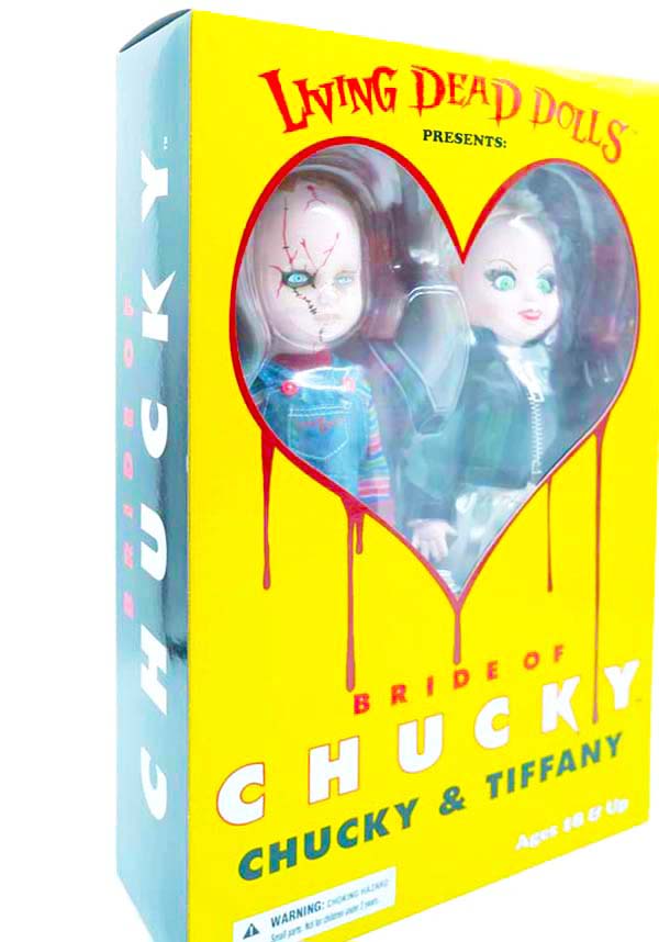 Chucky &amp; Tiffany | [2 Pack] LIVING DEAD DOLLS