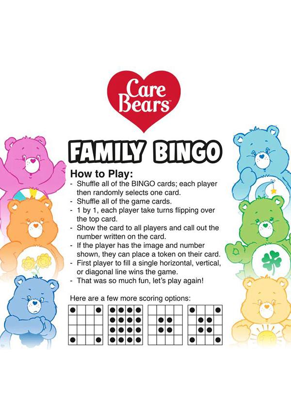 Care Bears | FAMILY BINGO