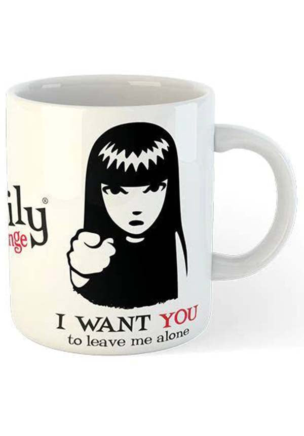 Emily The Strange Leave Me Alone White | MUG