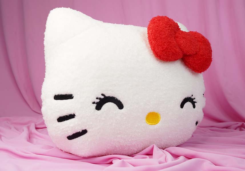 Hello Kitty: Head [Closed eyes] | PLUSH CUSHION