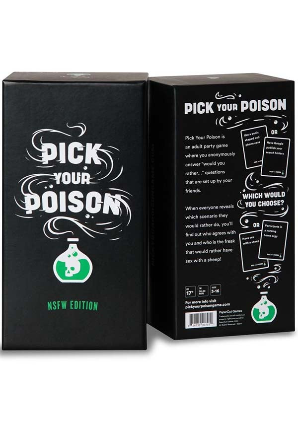 Pick Your Poison NSFW Edition  | PARTY GAME