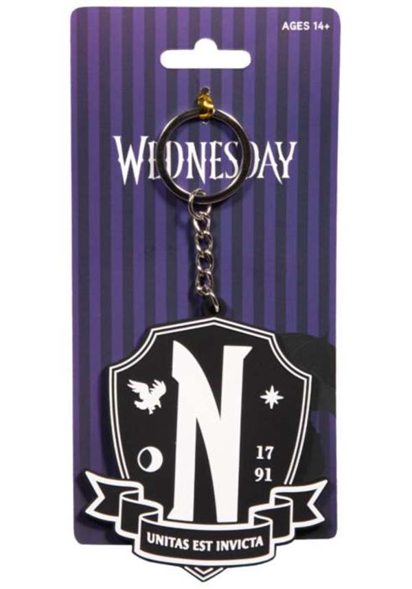 Wednesday: Nevermore Crest | KEYCHAIN*