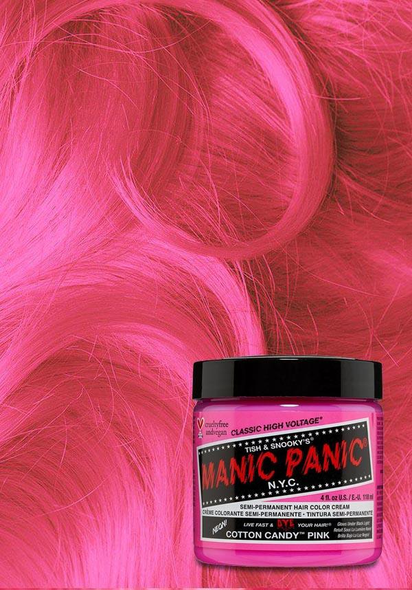 Cotton Candy | CLASSIC COLOUR - Beserk - all, bright, clickfrenzy15-2023, cosmetics, cpgstinc, discountapp, dye, ebaymp, fp, hair colour, hair dye, hair pink, labeluvreactive, labelvegan, manic panic, manic panic hair, mermaid, pink, rainbow, uvreactive, uvreactive1, vegan