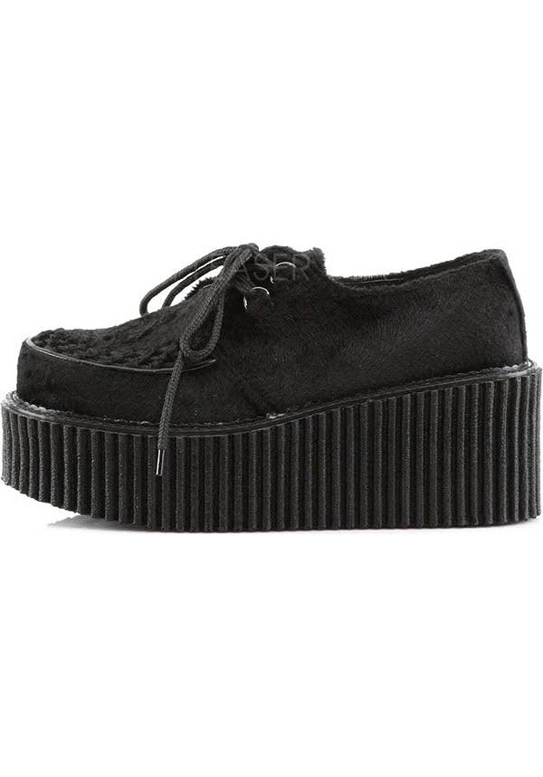 CREEPER-202 [Black] | PLATFORM CREEPERS [PREORDER] - Beserk - all, all ladies, black, clickfrenzy15-2023, creeper, creepers, demonia, demonia shoes, discountapp, fp, goth, gothic, labelpreorder, labelvegan, ladies, platforms, platforms [preorder], pleaserimageupdated, ppo, preorder, shoes, vegan
