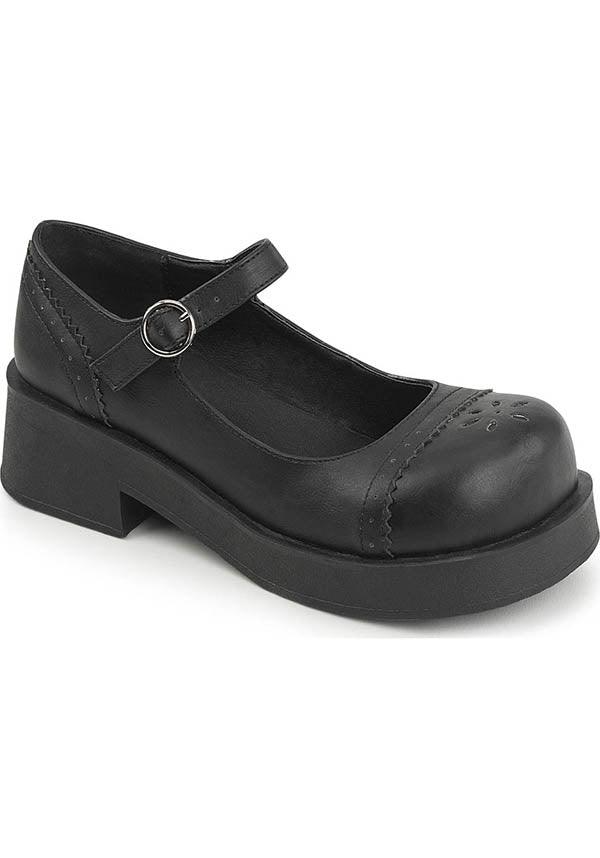 CRUX-07 [Black] | MARY JANES [PREORDER] - Beserk - all, black, clickfrenzy15-2023, cosplay, demonia, demonia shoes, discountapp, flats, flats [preorder], fp, goth, gothic, halloween, labelpreorder, labelvegan, lolita, mary jane, mary janes, office, pleaserimageupdated, ppo, preorder, pricematched, punk, shoes, vegan