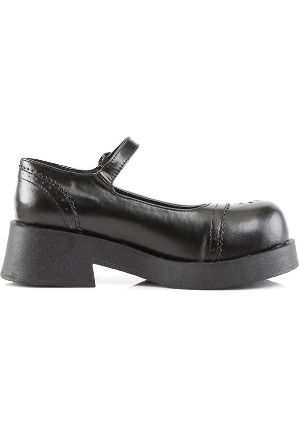 CRUX-07 [Black] | MARY JANES [PREORDER] - Beserk - all, black, clickfrenzy15-2023, cosplay, demonia, demonia shoes, discountapp, flats, flats [preorder], fp, goth, gothic, halloween, labelpreorder, labelvegan, lolita, mary jane, mary janes, office, pleaserimageupdated, ppo, preorder, pricematched, punk, shoes, vegan
