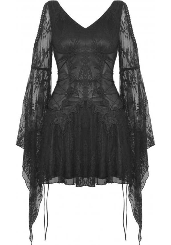 DARK IN LOVE DW1137 LACE JACQUARD PRINCESS DRESS