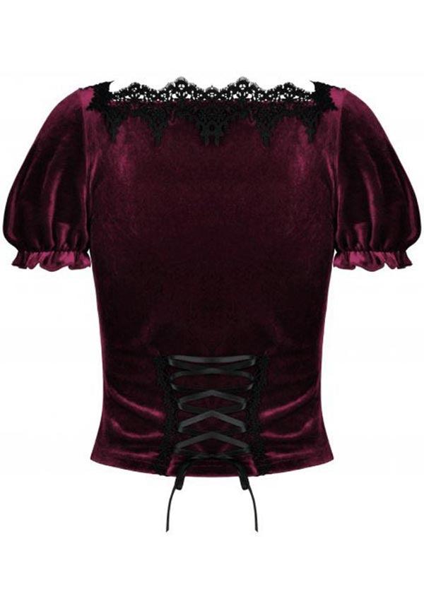 Bloodline | TOP^ - Beserk - all, all clothing, all ladies clothing, backorder, clickfrenzy15-2023, clothing, corset, dark in love, DIL220811, discountapp, fp, girls shirt, girls top, googleshopping, goth, goth shirt, gothic, lace, ladies clothing, ladies shirt, ladies top, ladies tops, R130922, red, sep22, Sept, shirt, short sleeve shirt, tees and shirt, tees and shirts, tees and tops, top, tops, tshirt, tshirts and tops, victorian, womens shirt, womens shirts, womens top