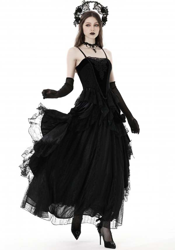 Dark In Love Gothic Court Maxi Velvet Skirt Buy Online Australia