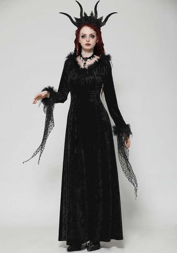 Velvet Wraith | V-NECK DRESS