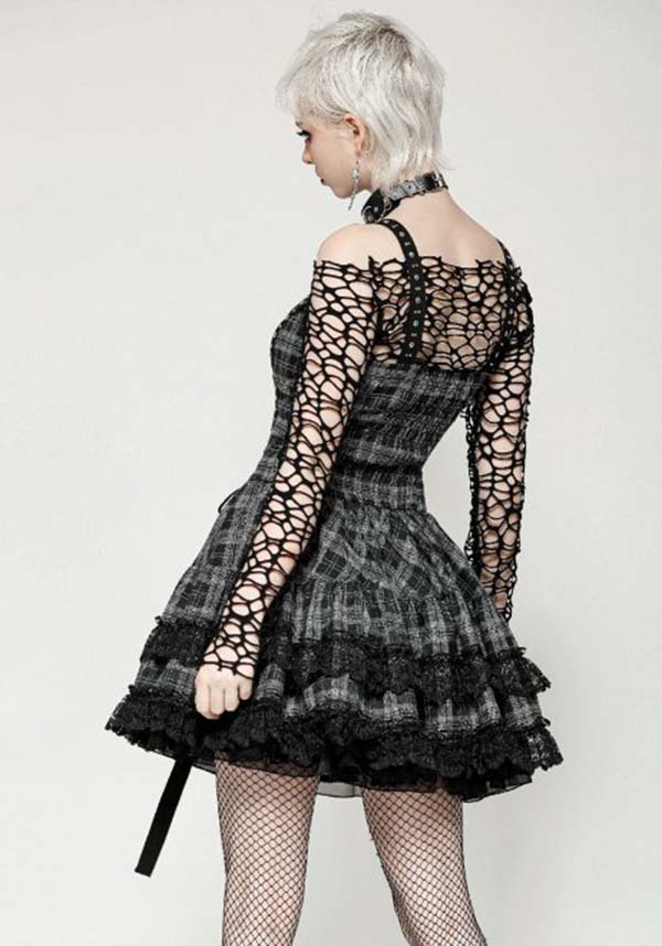 Loli-Punk [Grey Tartan] | MINI DRESS*