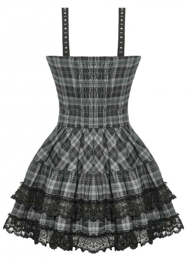 Loli-Punk [Grey Tartan] | MINI DRESS*