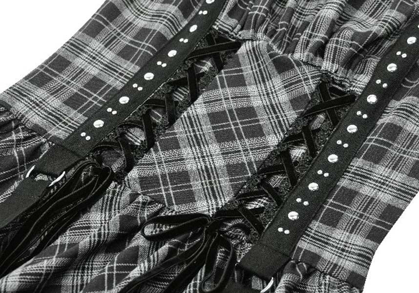 Loli-Punk [Grey Tartan] | MINI DRESS*