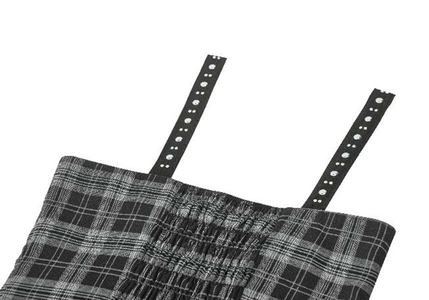 Loli-Punk [Grey Tartan] | MINI DRESS*