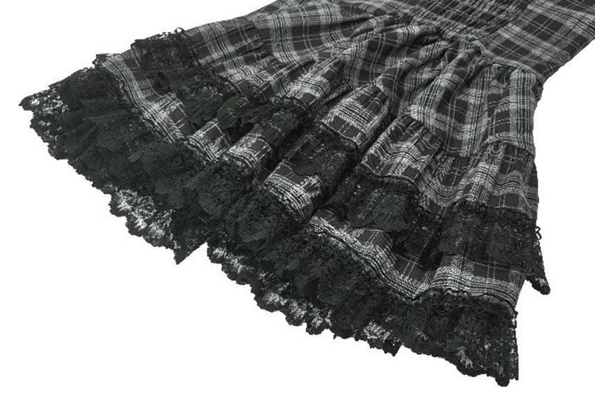 Loli-Punk [Grey Tartan] | MINI DRESS*