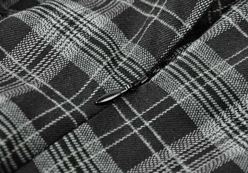 Loli-Punk [Grey Tartan] | MINI DRESS*