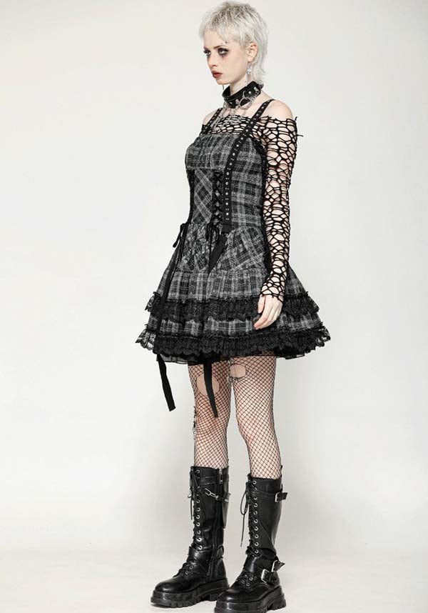 Loli-Punk [Grey Tartan] | MINI DRESS*