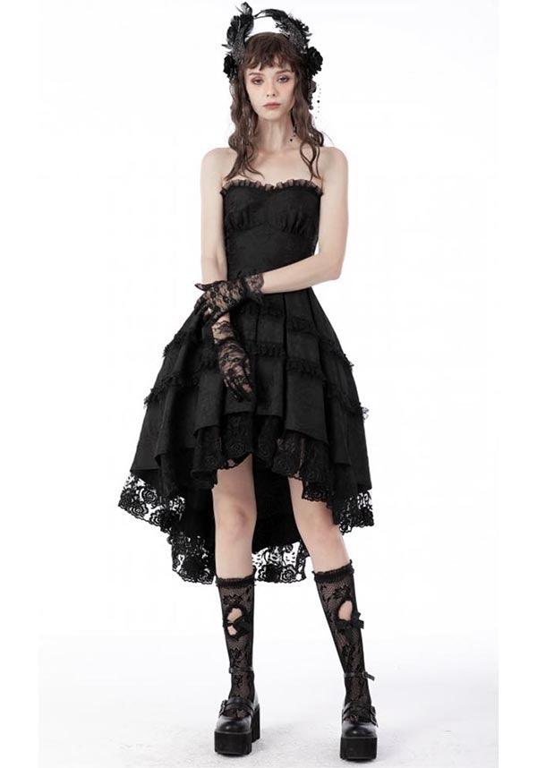 Haunt | DRESS - Beserk - all, all clothing, all ladies clothing, asymmetric, asymmetrical, black, clickfrenzy15-2023, clothing, dark in love, DIL220811, discountapp, dress, dressapril25, dresses, formal, fp, googleshopping, goth, gothic, high low, lace, ladies clothing, ladies dress, ladies dresses, lolita, prom, prom dress, R130922, repriced080623, sep22, Sept, steampunk, sweet heart neckline, victorian, Victorian dress, witch, witches, witchy, women, womens, womens dress, womens dresses