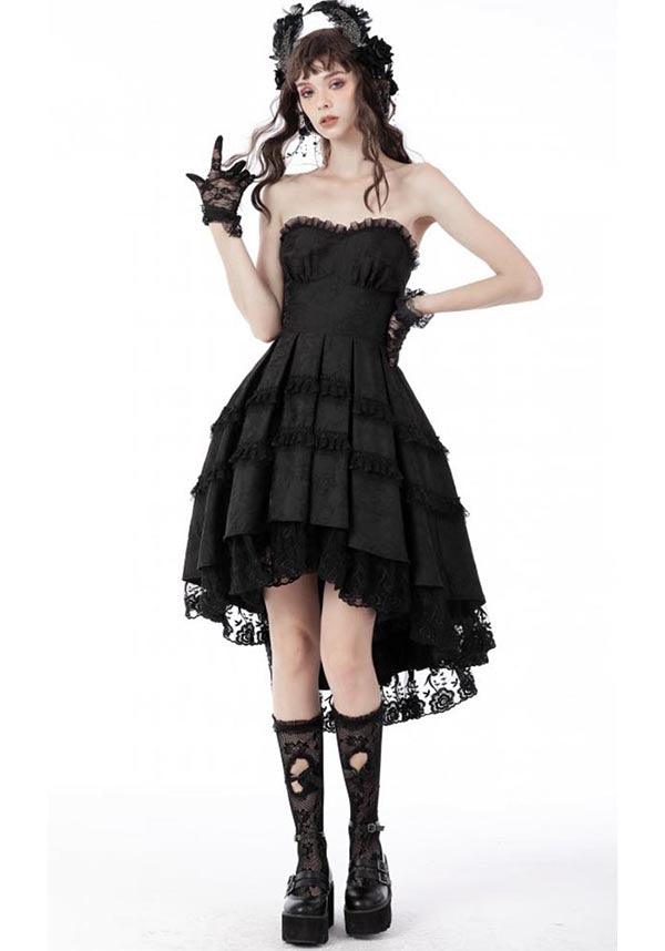 Haunt | DRESS - Beserk - all, all clothing, all ladies clothing, asymmetric, asymmetrical, black, clickfrenzy15-2023, clothing, dark in love, DIL220811, discountapp, dress, dressapril25, dresses, formal, fp, googleshopping, goth, gothic, high low, lace, ladies clothing, ladies dress, ladies dresses, lolita, prom, prom dress, R130922, repriced080623, sep22, Sept, steampunk, sweet heart neckline, victorian, Victorian dress, witch, witches, witchy, women, womens, womens dress, womens dresses
