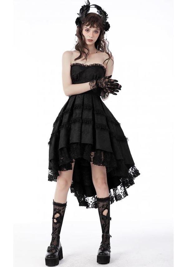 Haunt | DRESS - Beserk - all, all clothing, all ladies clothing, asymmetric, asymmetrical, black, clickfrenzy15-2023, clothing, dark in love, DIL220811, discountapp, dress, dressapril25, dresses, formal, fp, googleshopping, goth, gothic, high low, lace, ladies clothing, ladies dress, ladies dresses, lolita, prom, prom dress, R130922, repriced080623, sep22, Sept, steampunk, sweet heart neckline, victorian, Victorian dress, witch, witches, witchy, women, womens, womens dress, womens dresses