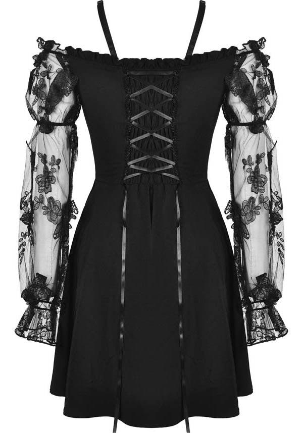 Lacey | OFF SHOULDER DRESS^ - Beserk - all, all clothing, all ladies, all ladies clothing, backorder, black, christmas clothing, clickfrenzy15-2023, clothing, corset, dark in love, discountapp, dress, dressapril25, dresses, edgy, emo, fp, goth, gothic, lace, lace up, lacey, ladies, ladies clothing, ladies dress, ladies dresses, long sleeve, long sleeved, long sleeved dress, long sleeves, mini dress, mini dresses, sep20, short dress, short dresses, women, womens dress, womens dresses