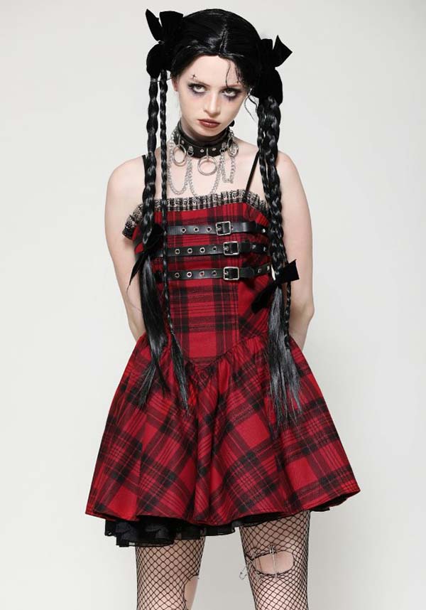 Dark In Love Playful Punk Red Rock Dress Buy Online Australia