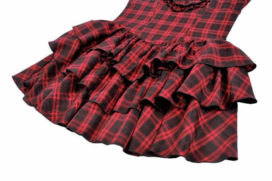 Red Black Tartan | CAMI DRESS