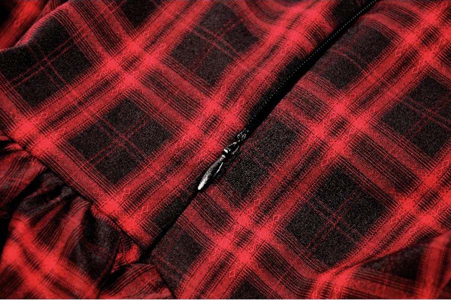Red Black Tartan | CAMI DRESS