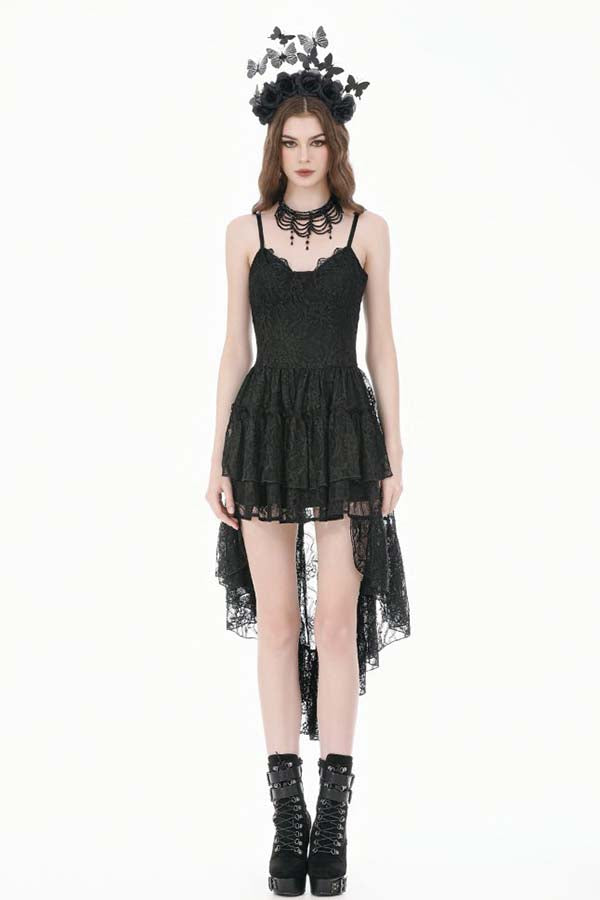 Retro Gothic Ruffle Tail | DRESS