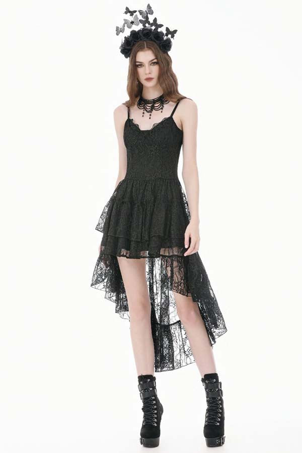 Retro Gothic Ruffle Tail | DRESS