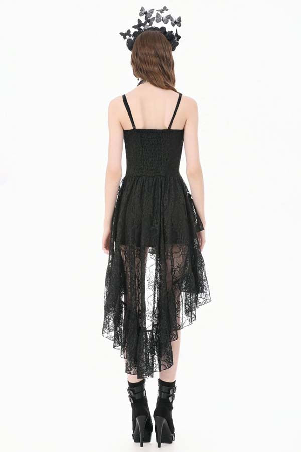 Retro Gothic Ruffle Tail | DRESS