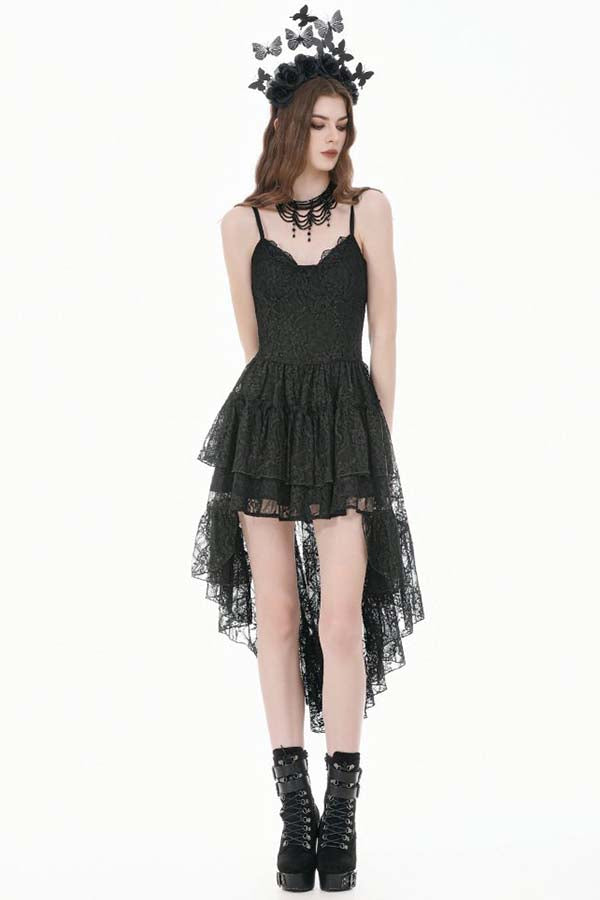 Retro Gothic Ruffle Tail | DRESS
